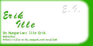 erik ille business card